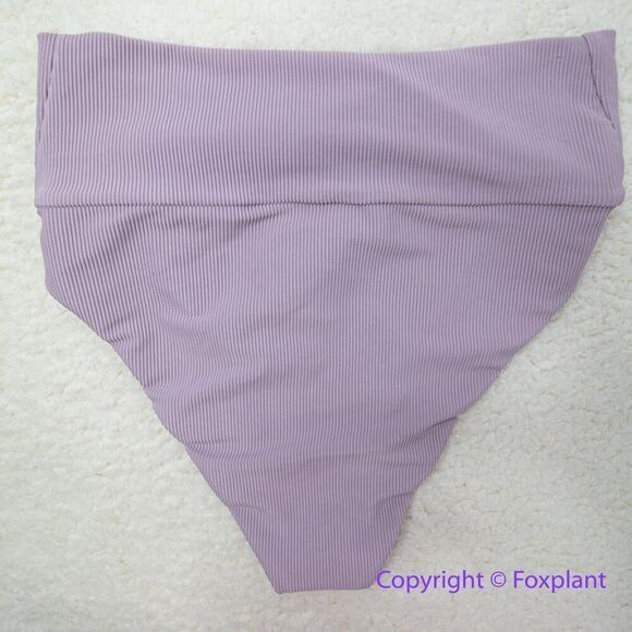 New! Set! Beach Riot Free People Rib Dallas Emma bikini bottom lavender, size S - Picture 9 of 11